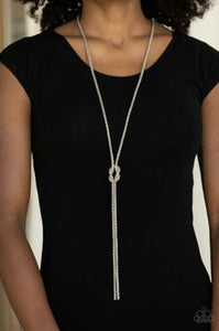 Paparazzi - Born Ready - Silver Knot Necklace - Klassy Jewelz Boutique