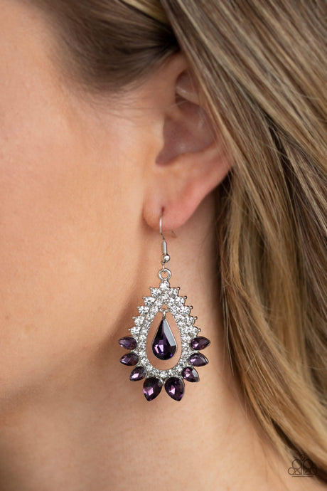 Paparazzi ~ Boss Brilliance ~ Purple Earrings
