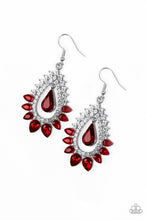 Load image into Gallery viewer, Paparazzi - Boss Brilliance - Red Earrings - Klassy Jewelz Boutique