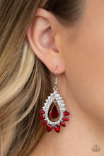 Load image into Gallery viewer, Paparazzi - Boss Brilliance - Red Earrings - Klassy Jewelz Boutique