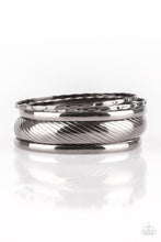 Load image into Gallery viewer, Paparazzi ~ Boss of Boho ~ Black/Gunmetal Bangle Bracelets