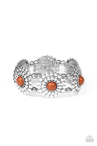Paparazzi ~ Bountiful Blossoms ~ Brown Bracelet