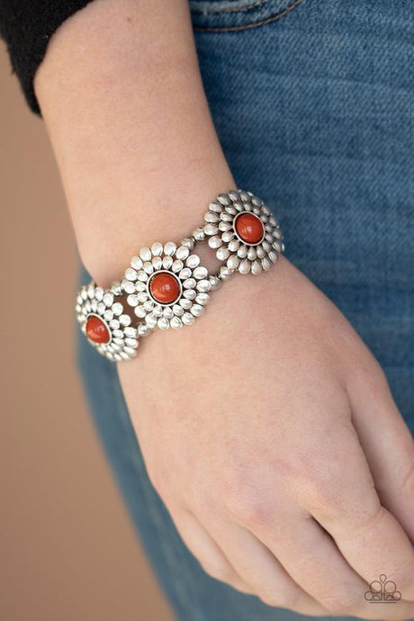 Paparazzi ~ Bountiful Blossoms ~ Brown Bracelet