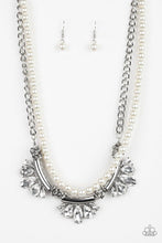 Load image into Gallery viewer, Paparazzi ~ Bow Before The Queen ~ White Pearl Necklace Set