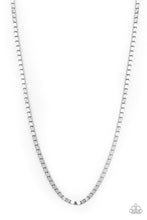 Load image into Gallery viewer, Paparazzi ~ Boxed In ~ Men&#39;s Silver Urban Necklace