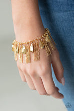 Load image into Gallery viewer, Paparazzi ~ Bragging Rights ~ Gold Necklace and Bracelet Set