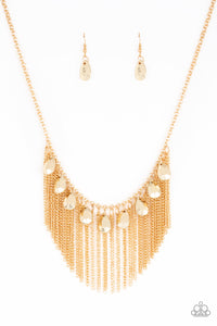 Paparazzi ~ Bragging Rights ~ Gold Necklace Set