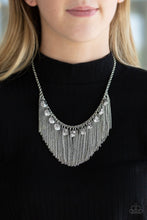 Load image into Gallery viewer, Paparazzi ~ Bragging Rights ~ Silver Necklace Set
