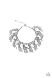 Paparazzi ~ Bragging Rights ~ Silver Necklace and Bracelet Set