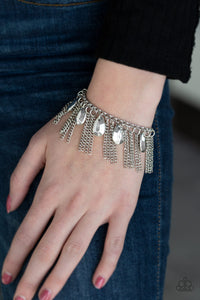 Paparazzi ~ Bragging Rights ~ Silver Necklace and Bracelet Set