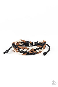 Paparazzi ~ Braid Raid ~ Men's Multi Urban Bracelet