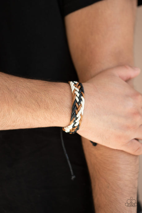 Paparazzi ~ Braid Raid ~ Men's Multi Urban Bracelet