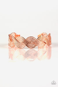 Paparazzi ~ Braided Brilliance ~ Copper Cuff Bracelet