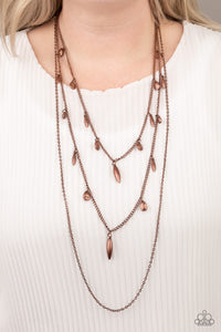 Paparazzi ~ Bravo Bravado ~ Copper Necklace Set