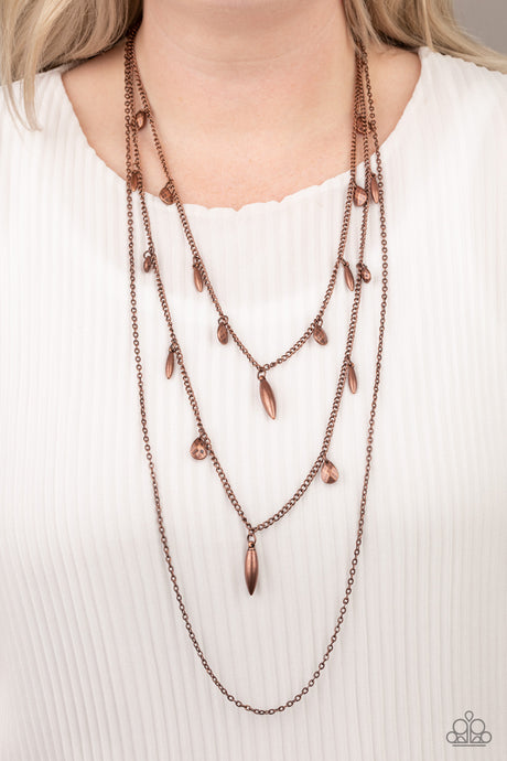 Paparazzi ~ Bravo Bravado ~ Copper Necklace Set