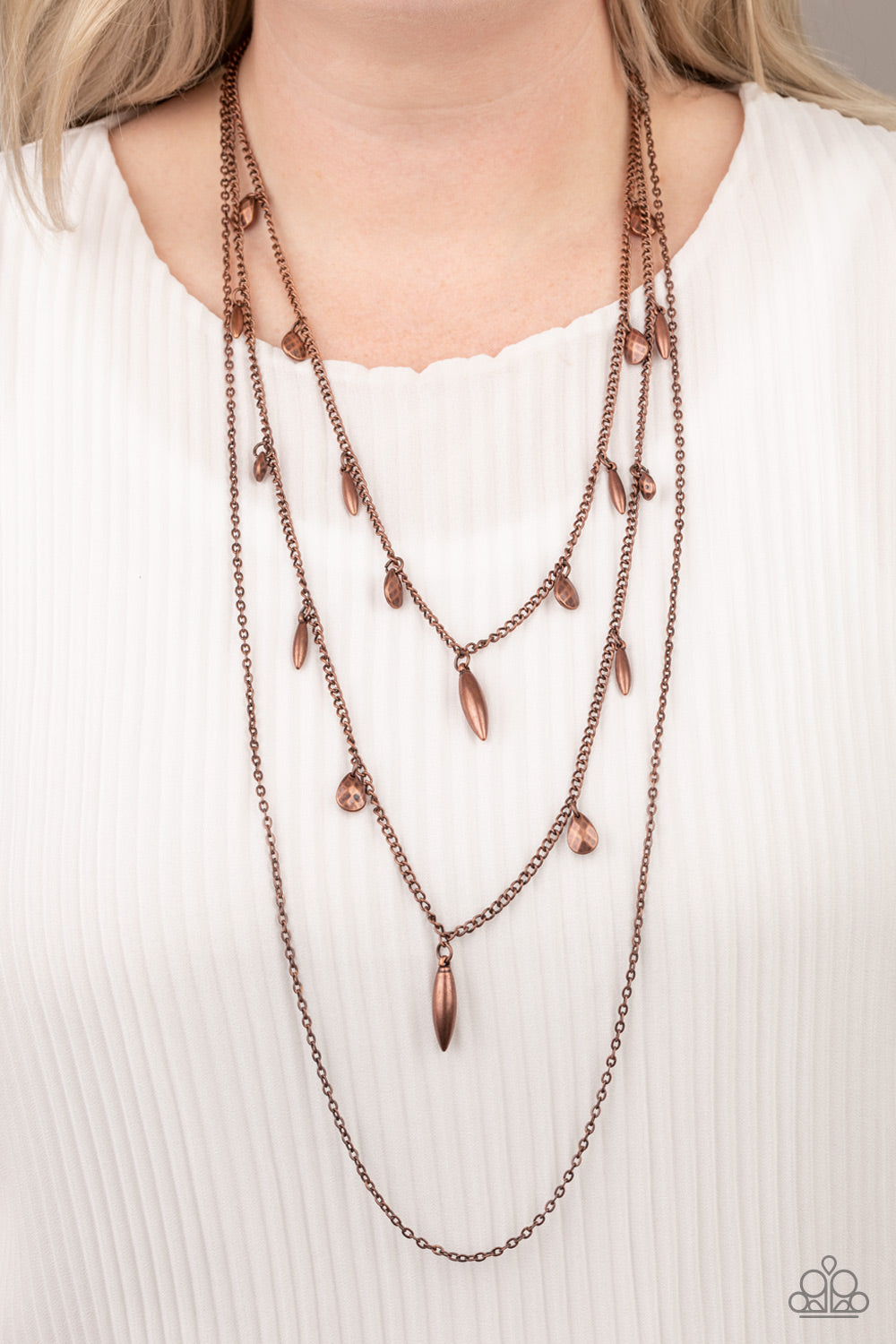 Paparazzi ~ Bravo Bravado ~ Copper Necklace Set