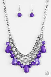 Paparazzi ~ Brazilian Bay ~ Purple Necklace Set