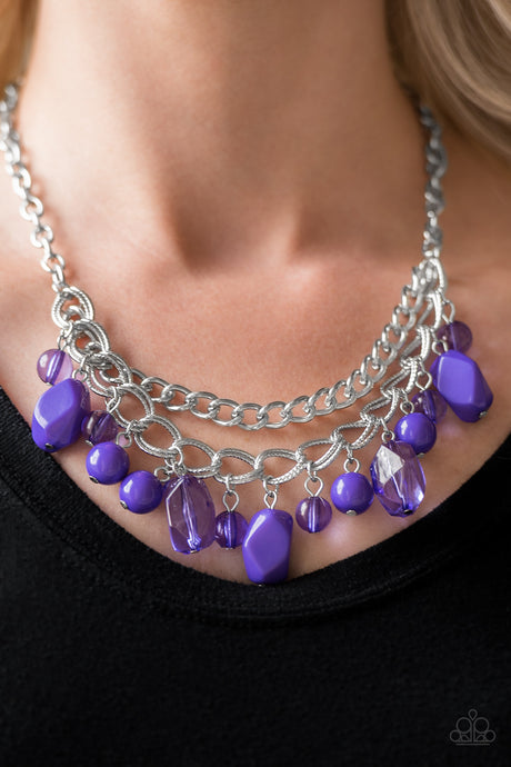 Paparazzi ~ Brazilian Bay ~ Purple Necklace Set