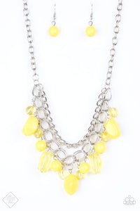 Paparazzi ~ Brazilian Bay ~ Yellow Necklace Set (Fashion Fix Exclusive)