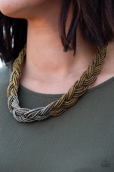 Paparazzi ~ Brazilian Brilliance ~ Multi Seed Bead Necklace Set