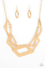 Load image into Gallery viewer, Paparazzi ~ Break The Mold ~ Gold Necklace  Set