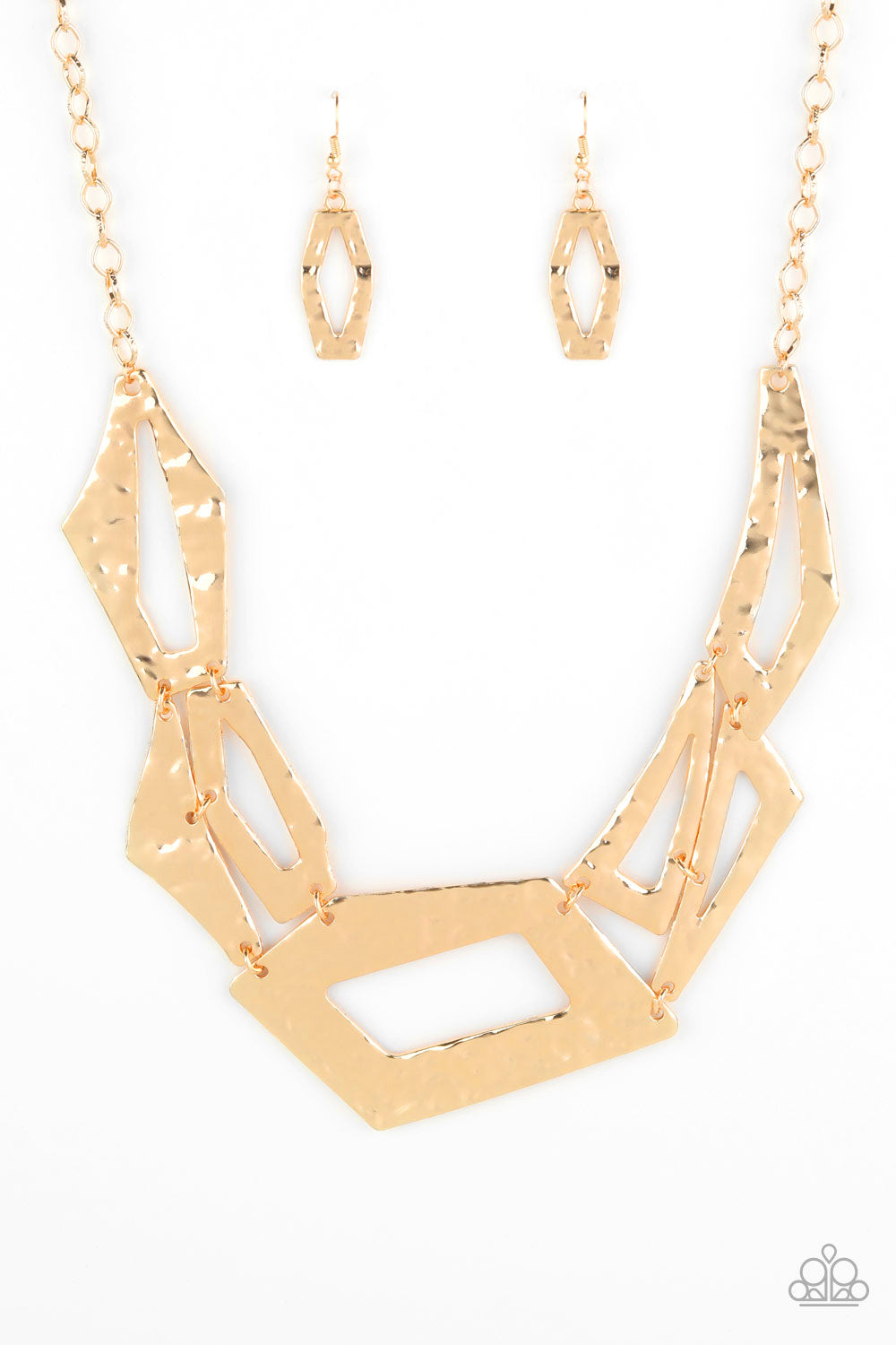 Paparazzi ~ Break The Mold ~ Gold Necklace  Set