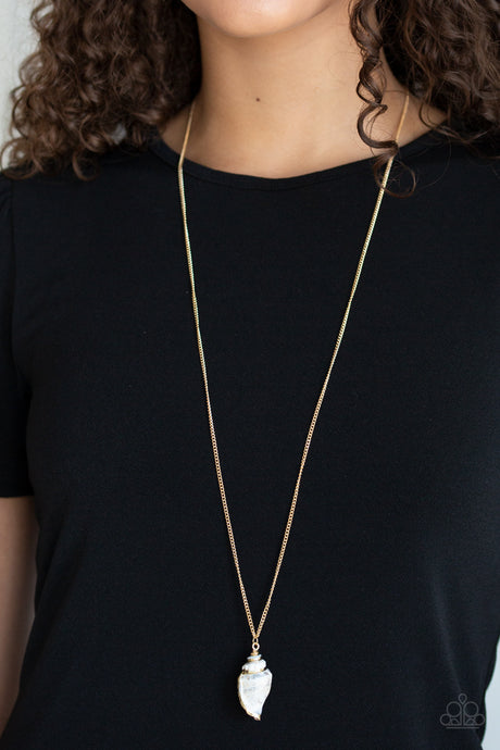 Paparazzi ~ Breaking Out Of My Shell ~ Gold Necklace Set