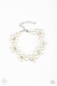 Paparazzi ~ BALLROOM Service ~ White Pearl Necklace and Bracelet Set (Fashion Fix Exclusive)