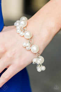 Paparazzi ~ BALLROOM Service ~ White Pearl Necklace and Bracelet Set (Fashion Fix Exclusive)