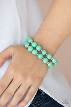 Load image into Gallery viewer, Paparazzi ~ Bubble Blast Off ~ Green Bracelet