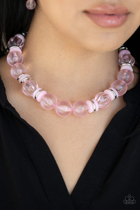 Paparazzi ~ Bubbly Beauty ~ Pink Necklace Set