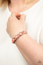 Load image into Gallery viewer, Paparazzi ~ Bubbly Belle ~ Orange Bracelet
