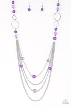 Load image into Gallery viewer, Paparazzi ~ Bubbly Bright ~ Purple Necklace Set