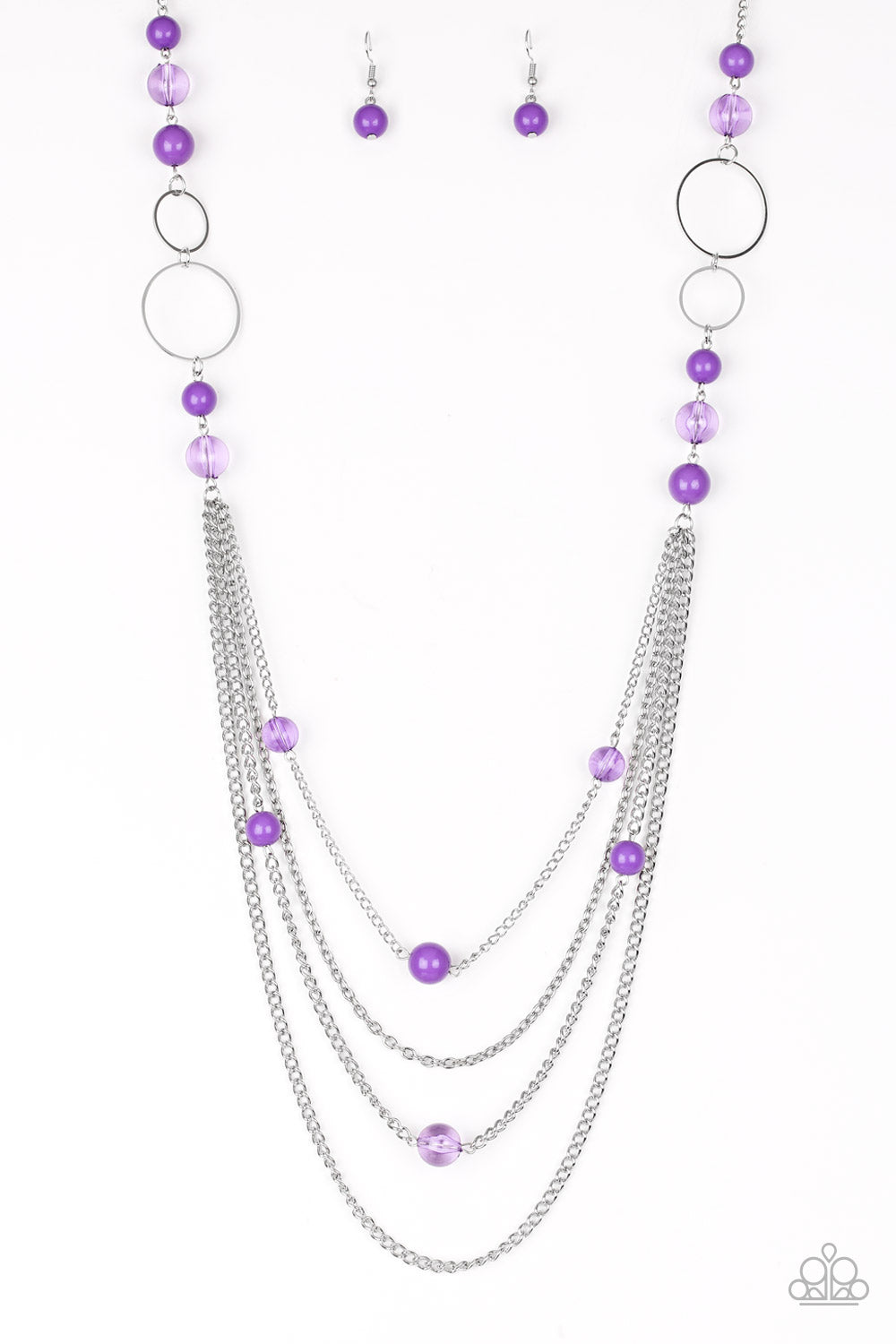Paparazzi ~ Bubbly Bright ~ Purple Necklace Set