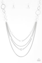 Load image into Gallery viewer, Paparazzi ~ Bubbly Bright ~ White Necklace Set