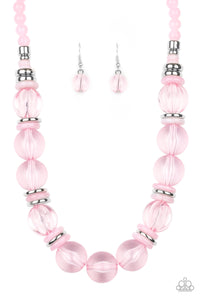 Paparazzi ~ Bubbly Beauty ~ Orange Necklace Set