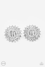 Load image into Gallery viewer, Paparazzi ~ Buckingham Beauty ~ White Clip-On Earrings