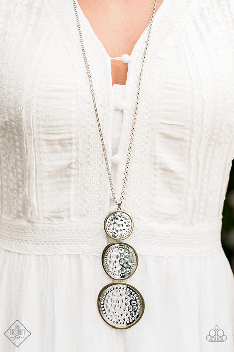 Paparazzi ~ Buckle Down ~  Multi Necklace Set (Fashion Fix Exclusive)