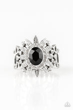 Load image into Gallery viewer, Paparazzi ~ Burn Bright ~ Black Ring with Stretchy Band