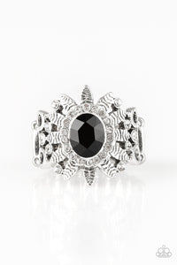 Paparazzi ~ Burn Bright ~ Black Ring with Stretchy Band