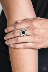 Paparazzi ~ Burn Bright ~ Black Ring with Stretchy Band