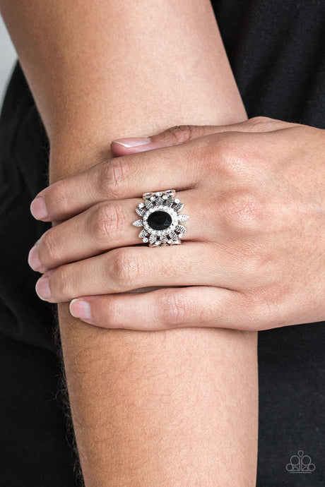 Paparazzi ~ Burn Bright ~ Black Ring with Stretchy Band