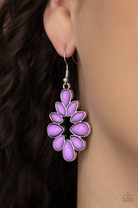 Paparazzi ~ Burst Into TEARDROPS ~ Purple Earrings