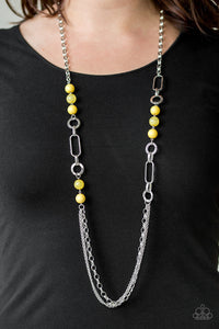 Paparazzi ~ CACHE Me Out ~ Yellow Necklace Set