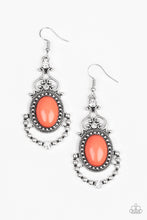 Load image into Gallery viewer, Paparazzi ~ CAMEO and Juliet ~ Orange Earrings