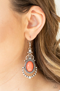 Paparazzi ~ CAMEO and Juliet ~ Orange Earrings