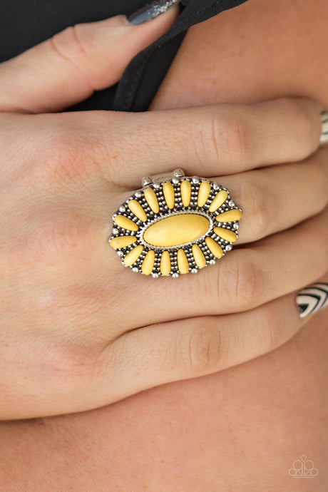 Paparazzi - Cactus Cabana - Yellow Ring