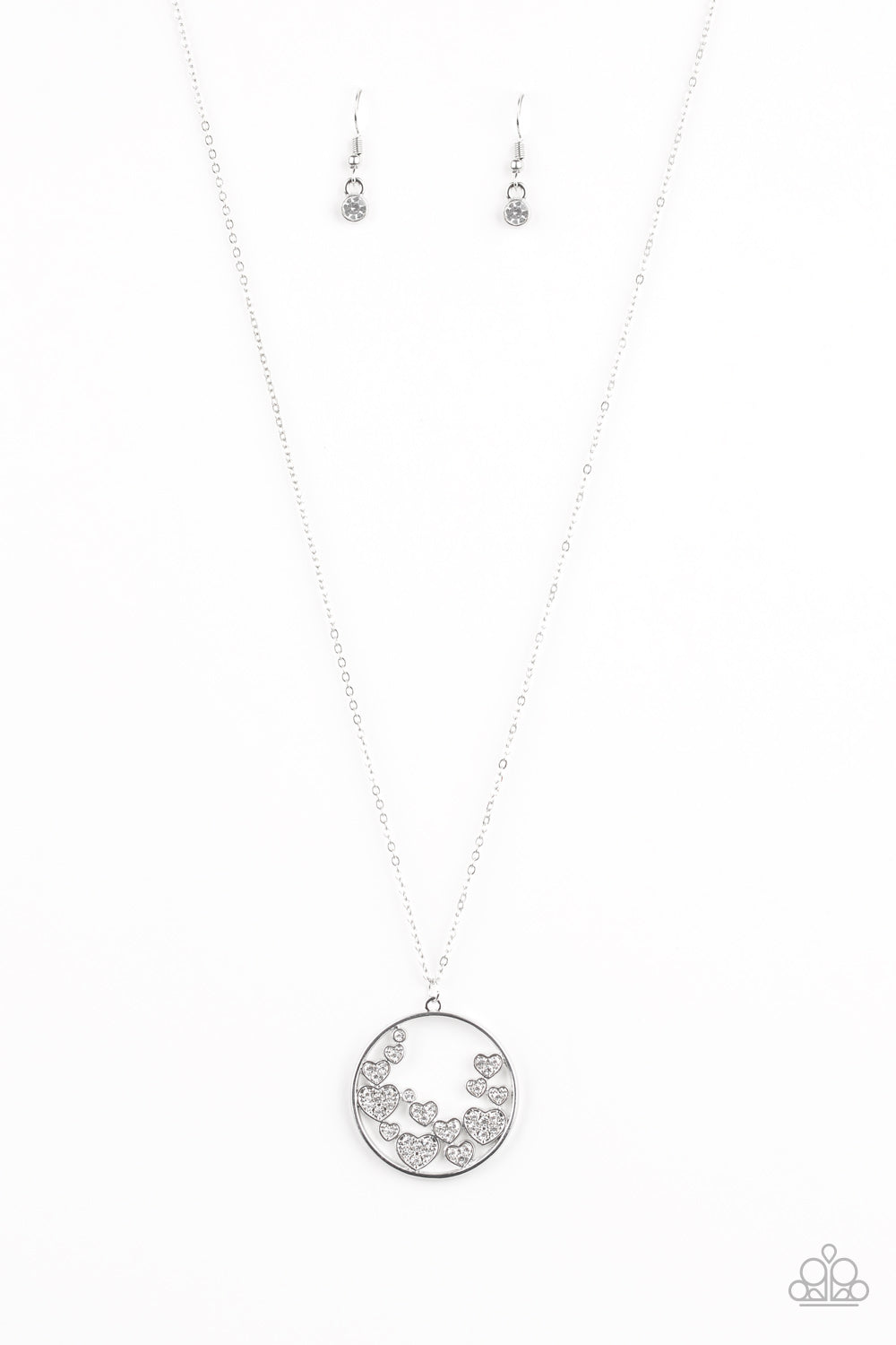 Paparazzi - Call Me Cupid - White Necklace Set