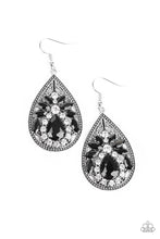 Load image into Gallery viewer, Paparazzi - Candlelight Sparkle - Black Earrings