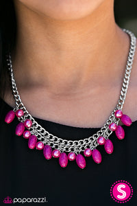 Paparazzi ~ Can't BEAD Tamed ~ Pink Necklace Set